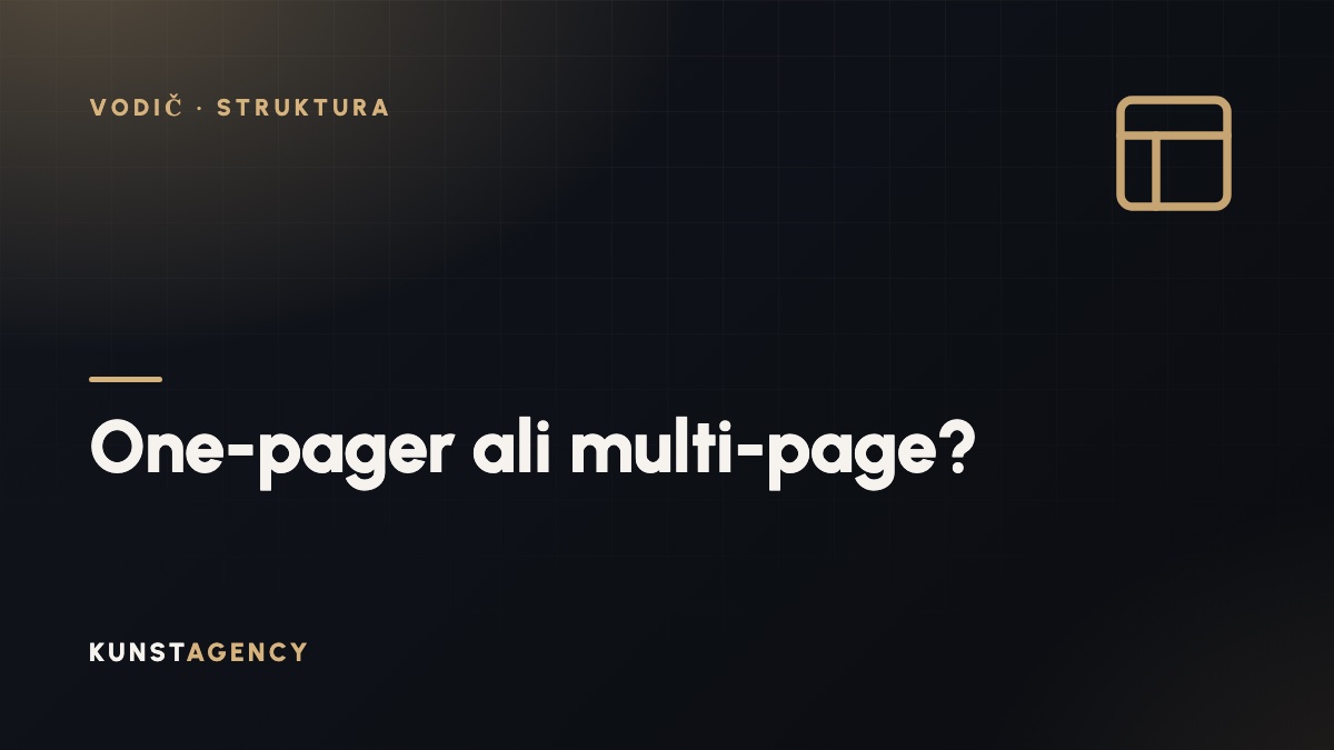 One-pager ali multi-page – naslovna slika