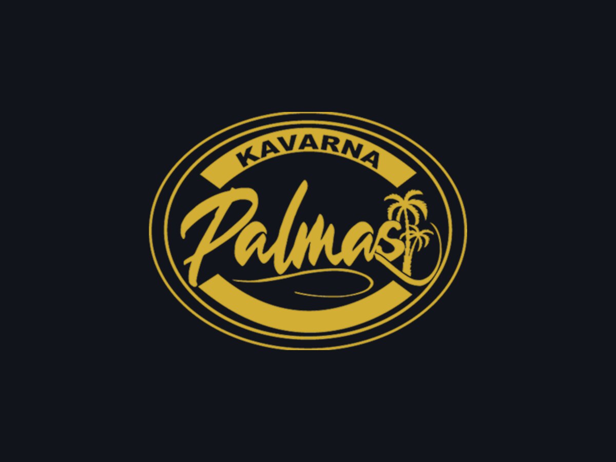 Kavarna Palmas, rekonstruiran logotip v vektor